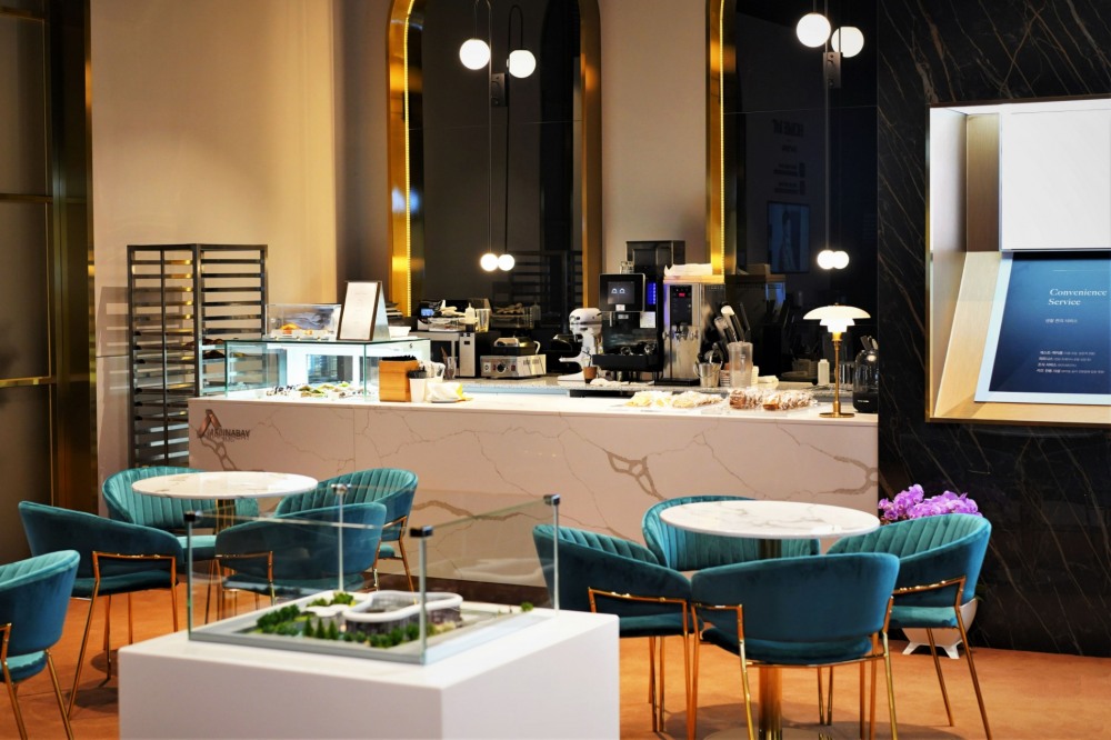 ’목감역 프로그레스’ 견본주택에 조성된 조식서비스 체험하는 팝업 카페 사진 이미지