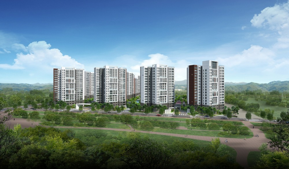 에코델타시티 푸르지오 센터파크 투시도.(사진=대우건설)