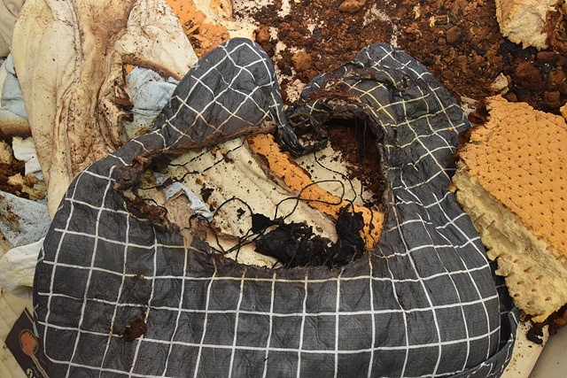 전기장판(전기요) 화재 현장