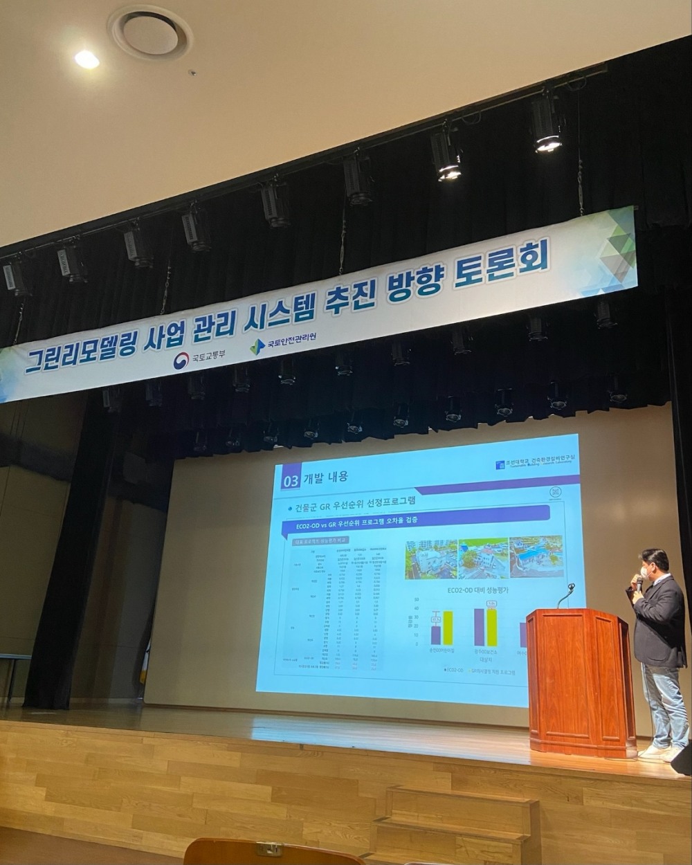 그린리모델링 사업 추진 토론회 모습.(사진=국토안전관리원)