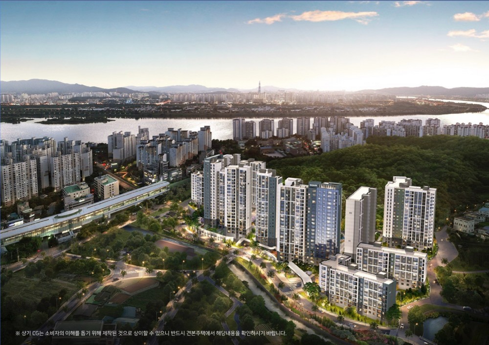 도심역 한양수자인 리버파인 조감도.(사진=한양)