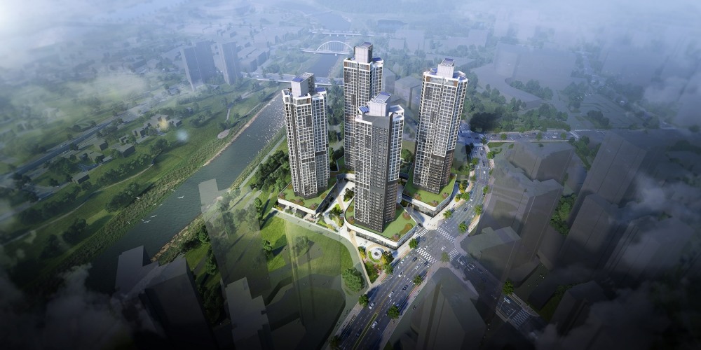 진주혁신도시 푸르지오 퍼스트시티 조감도.(사진=대우건설)