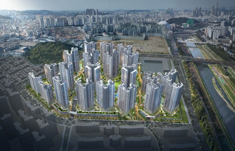 철산자이 더 헤리티지 조감도.(사진=GS건설)