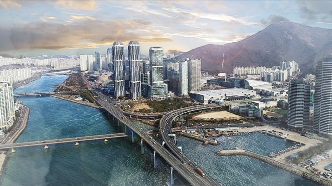 광안대교 접속도로 조감도.(제공=부산시)