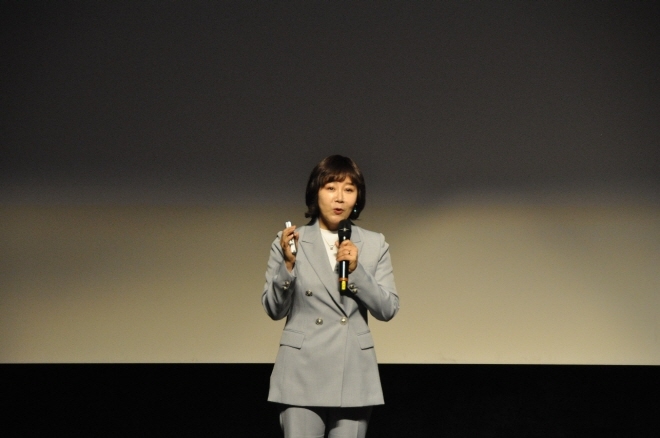 강연을 하고 있는 최인혜 오산시민연대 공동대표
