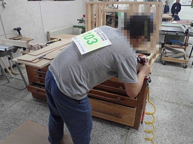 실내장식 부문 대회모습.(사진제공=순천교도소)