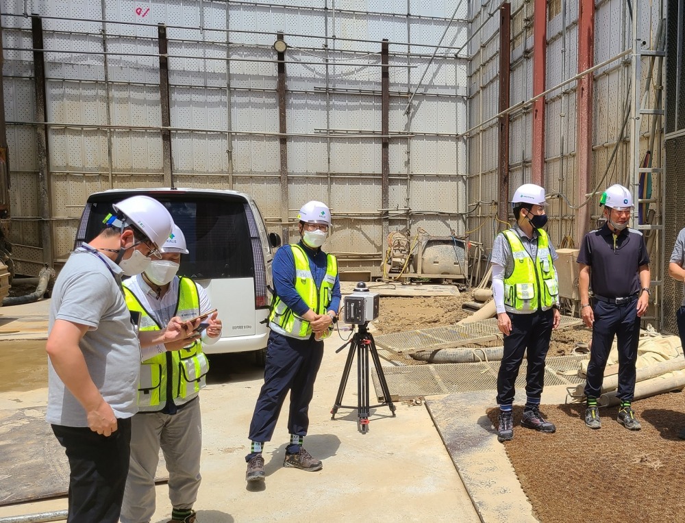 스마트 안전장비(이동형 CCTV) 배치모습.(사진=국토안전관리원)