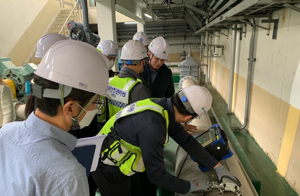 국토안전관리원, 대구광역시 상수도시설물 현장 컨설팅 모습.(사진=국토안전관리원)
