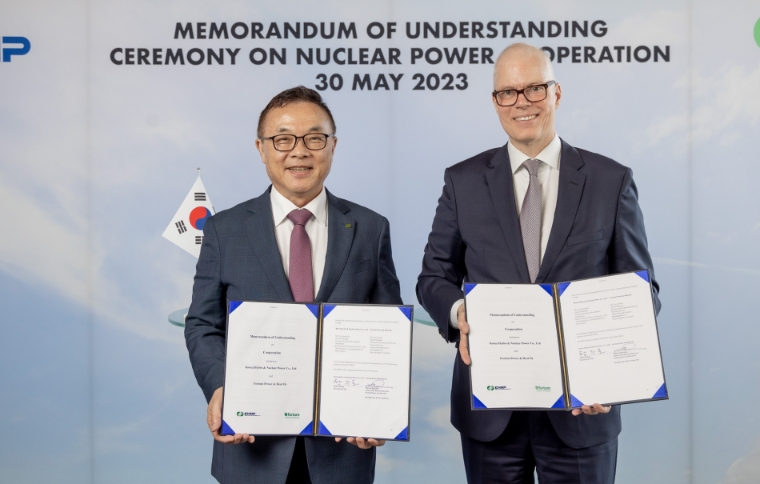 한수원, 핀란드 국영 에너지기업과 상호협력 업무협약 체결