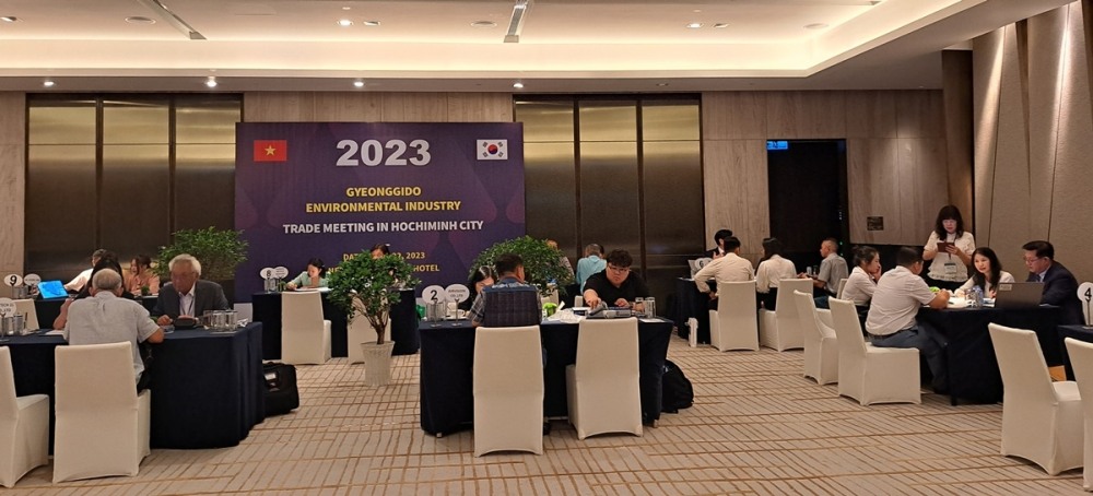 환경산업 통상촉진단 상담장