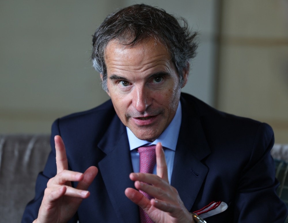 라파엘 그로시 IAEA 사무총장, 연합뉴스와 인터뷰.(사진=연합뉴스)