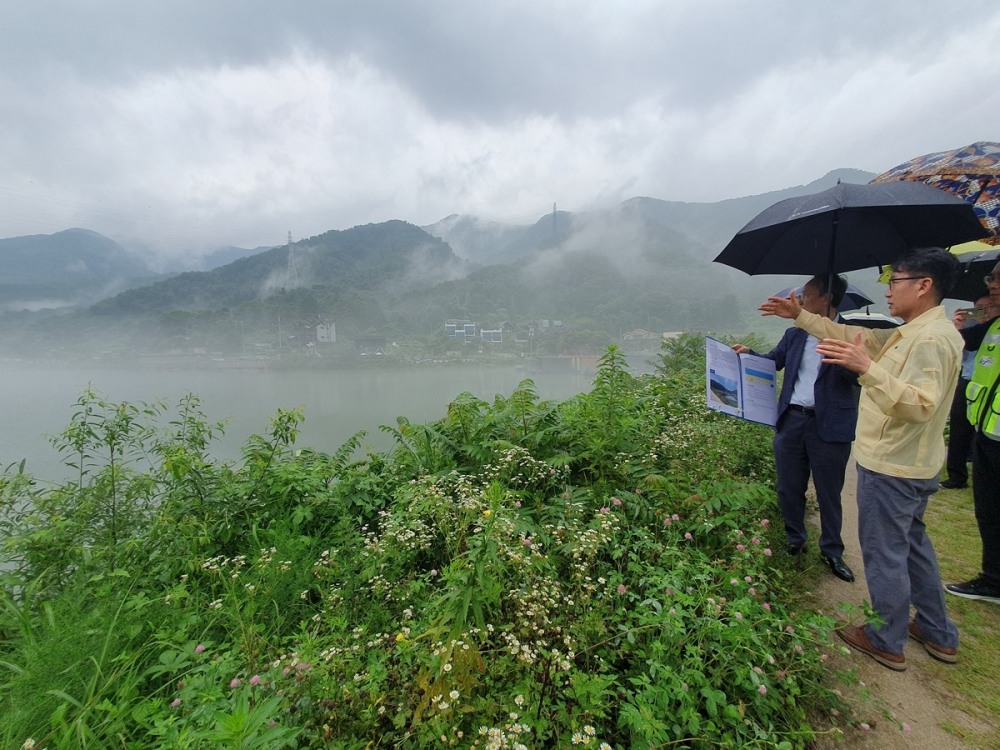 포천 심곡저수지 점검 현장