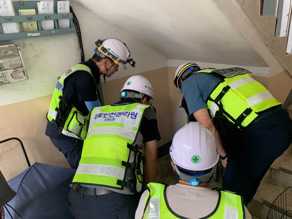 특별재난지역 피해복구 지원 전경. (사진=국토안전관리원)