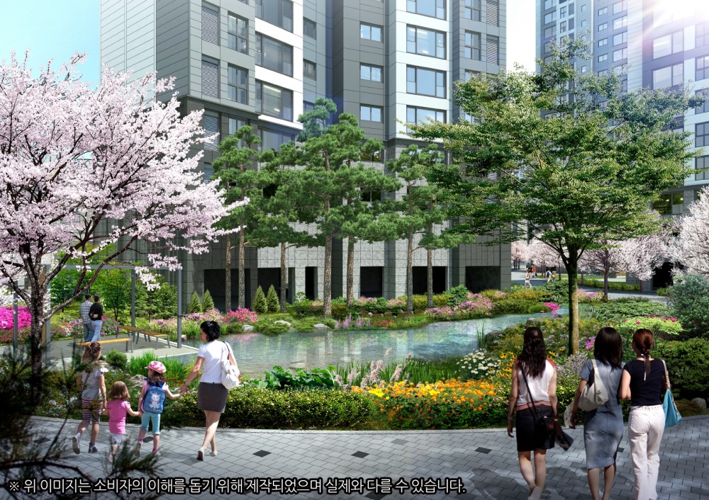 래미안 라그란데 단지 조경 이미지.(사진=삼성물산 건설부문)