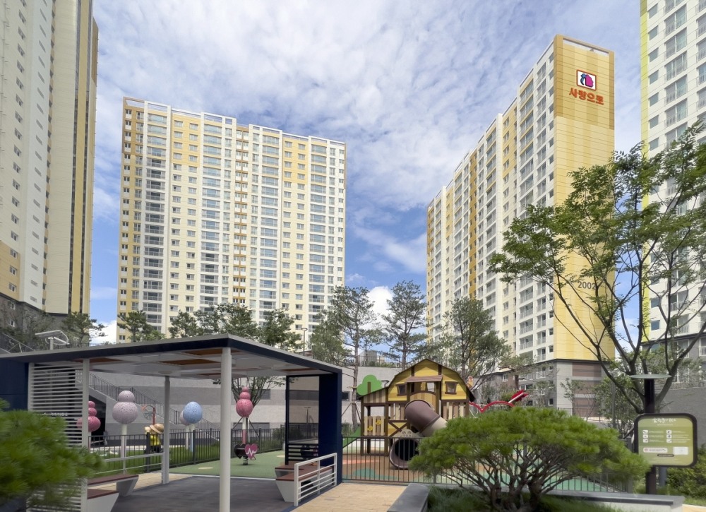 태백 포레스트 애시앙 아파트 단지 전경.(사진=부영그룹)