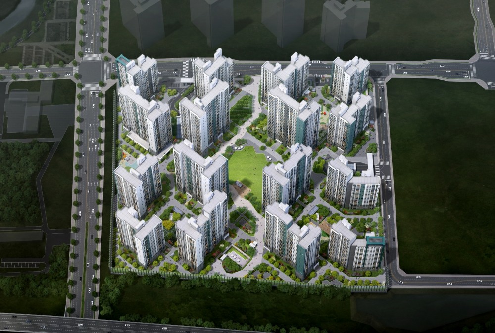 탕정 푸르지오 리버파크 조감도.(사진=대우건설)