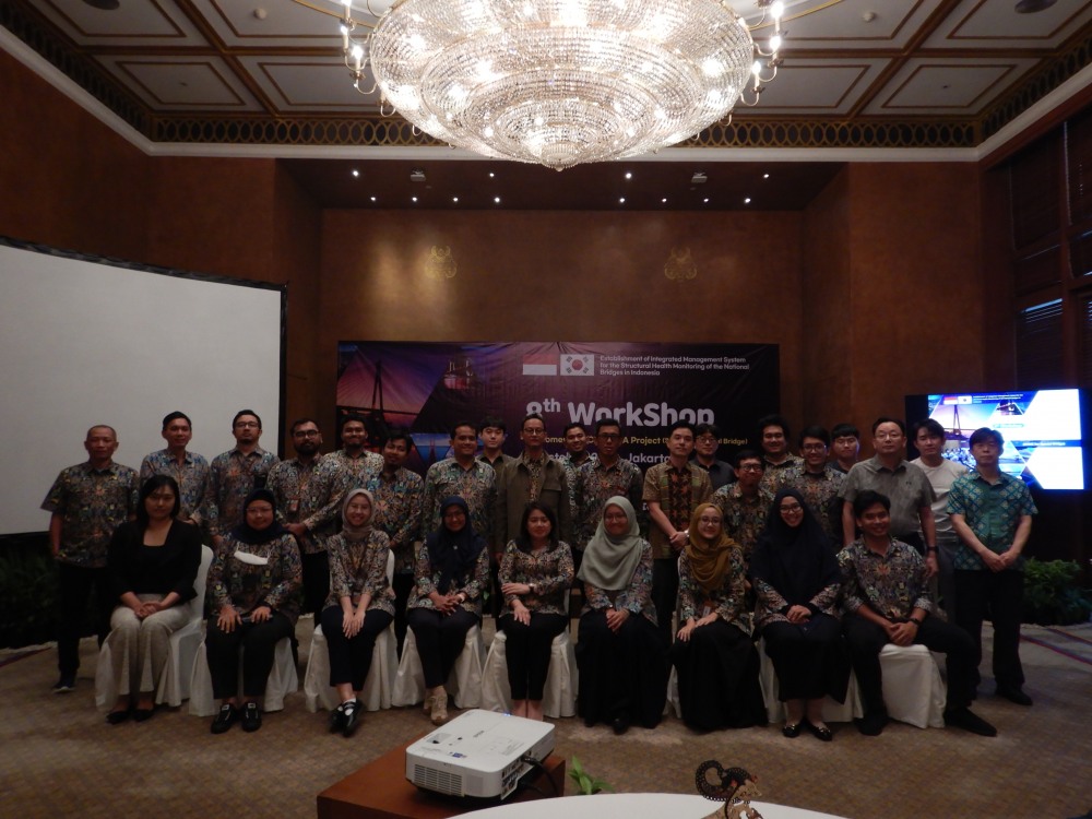인도네시아 ODA 사업 국제워크숍 참석자 기념촬영 전경. (사진=국토안전관리원)