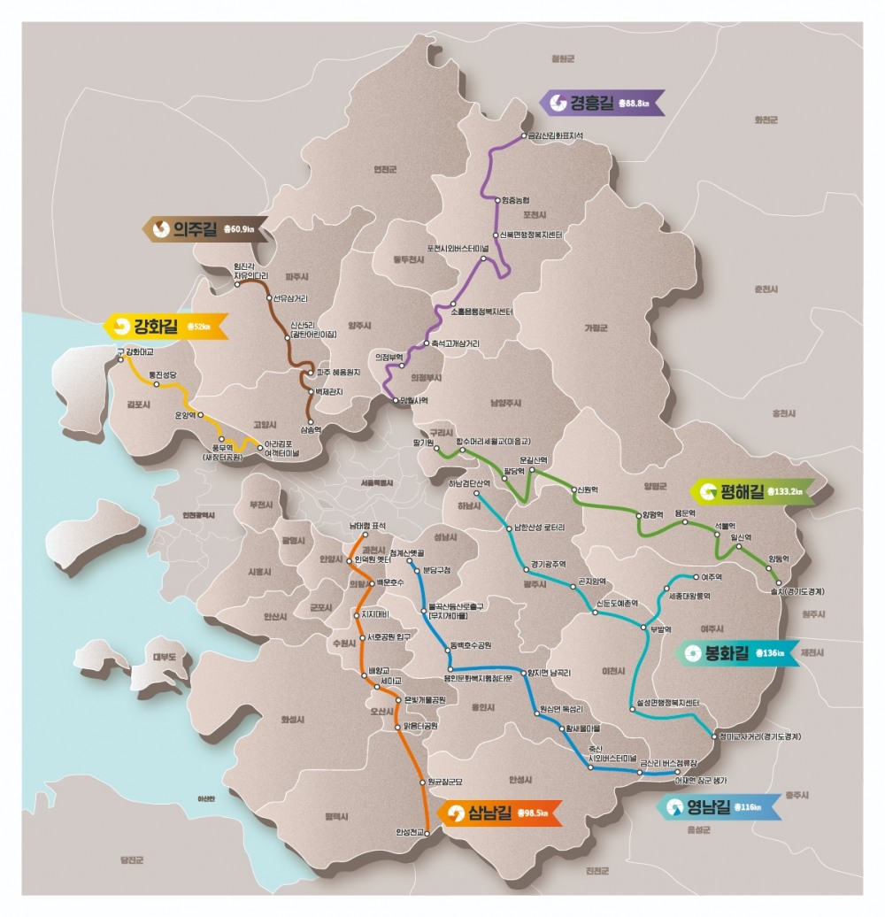 경기옛길 전도