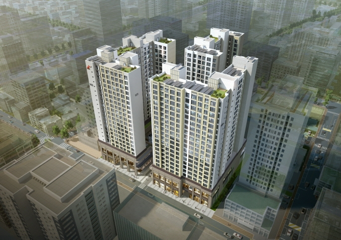 강동역 SK 리더스뷰 조감도.(사진=SK에코플랜트)