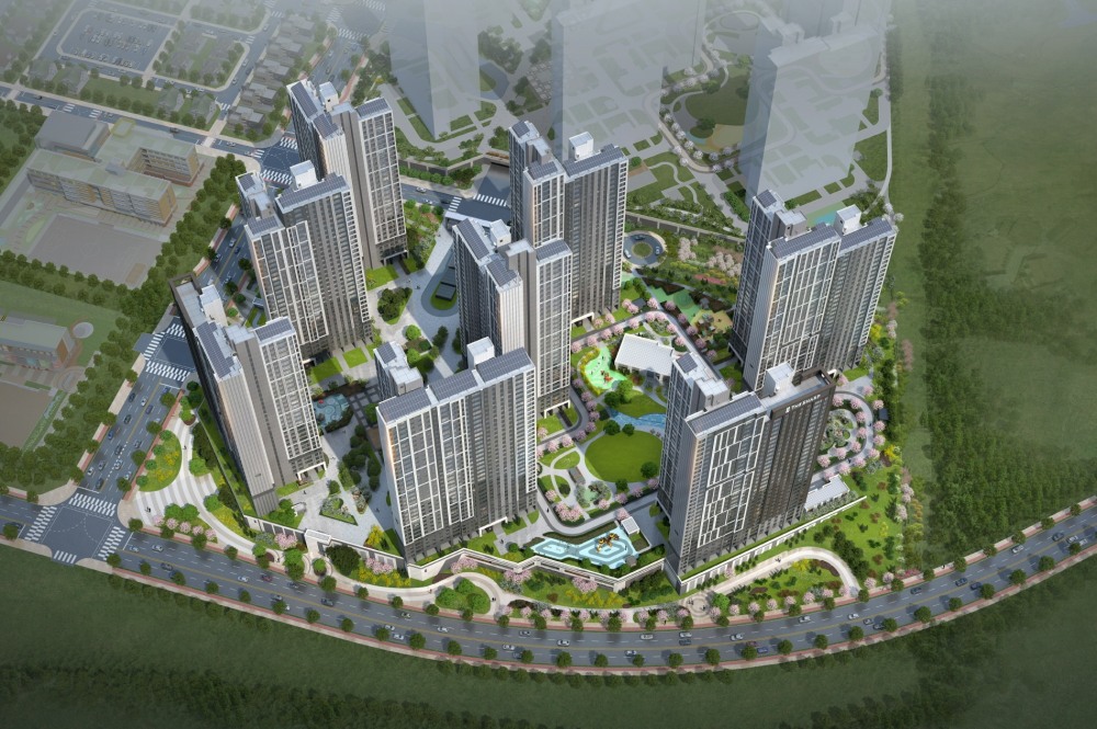 더샵 탕정인피니티시티 조감도.(사진=포스코이앤씨)