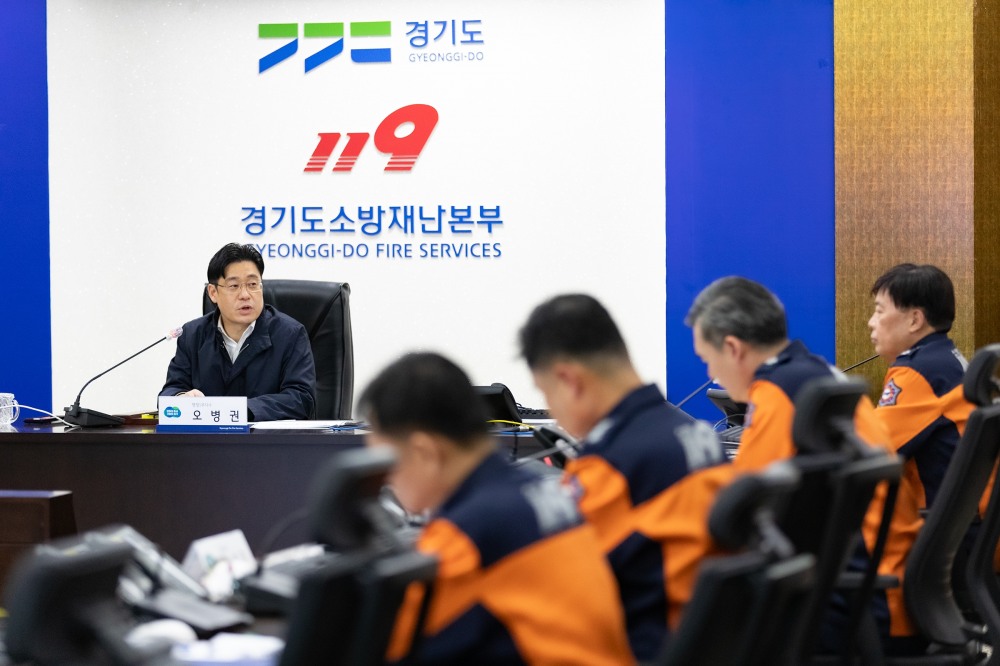 인파관리 대책 현장점검을 실시하고 있다.