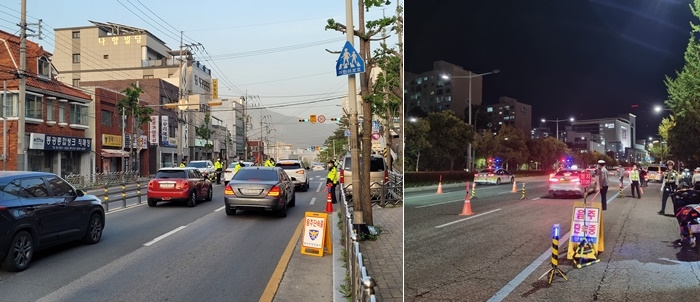 최근 음주단속 모습.(사진제공=부산경찰청)