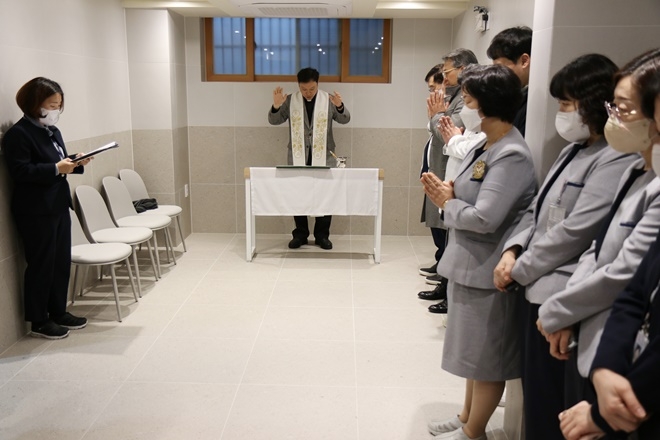 간호사 기숙사 축복식.(제공=부산성모병원)