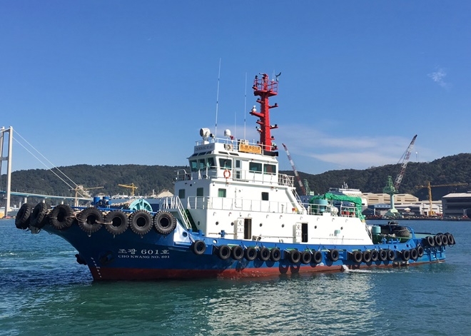 해양환경관리 모범선박으로 선정된 조광 610호.(사진제공=울산해양경찰서)