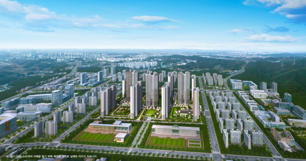 브레인시티 대광로제비앙 그랜드센텀 항공조감도