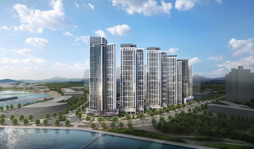 힐스테이트 더웨이브시티 투시도.(사진=현대건설)