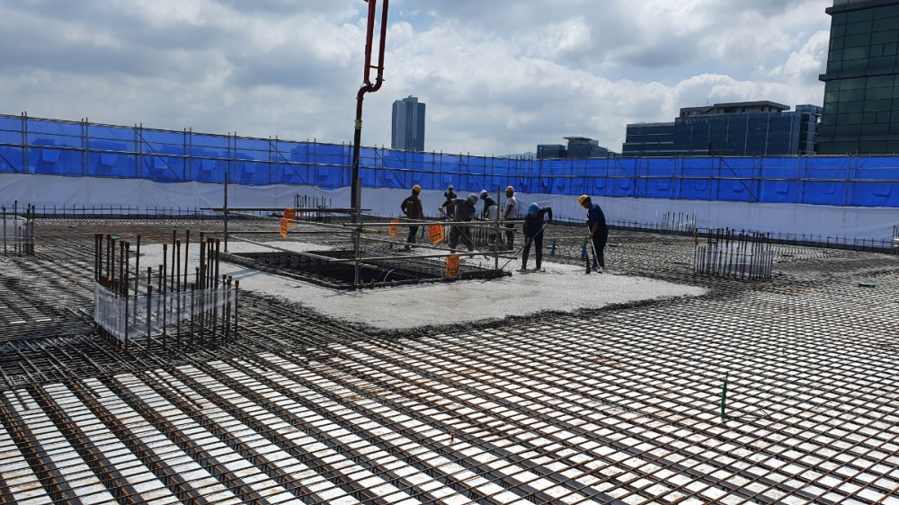 DBS joist 공법 시공 모습.(사진=반도건설)