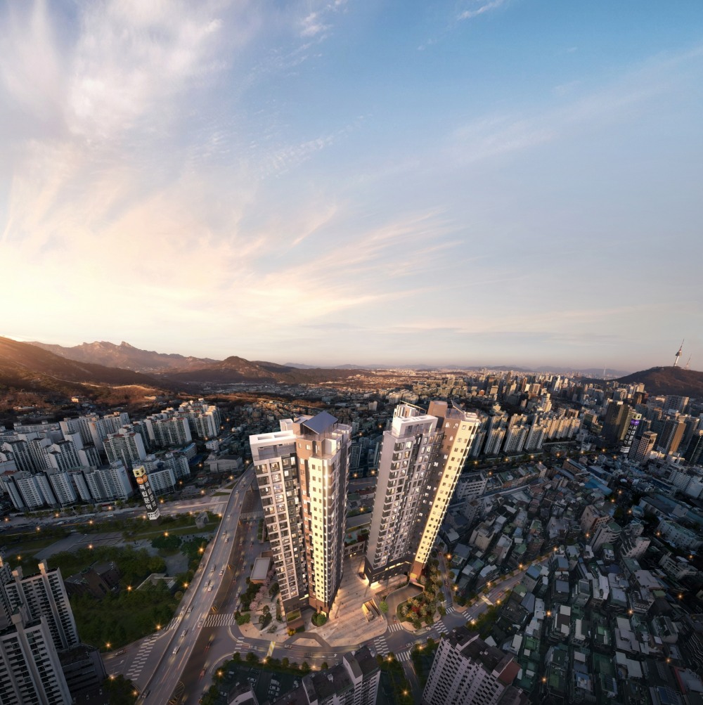 경희궁 유보라 조감도.