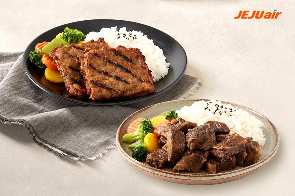 제주항공X삼원가든 소갈비찜,떡갈비 도시락.(사진=제주항공)