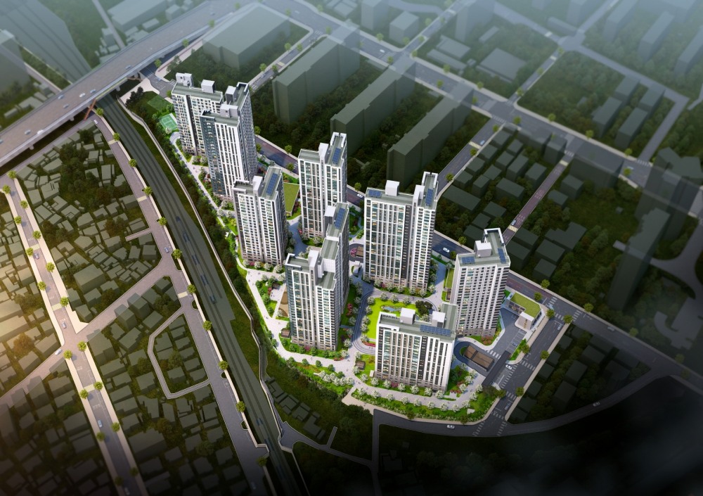 e편한세상 서대전역 센트로 조감도.(사진=DL건설)