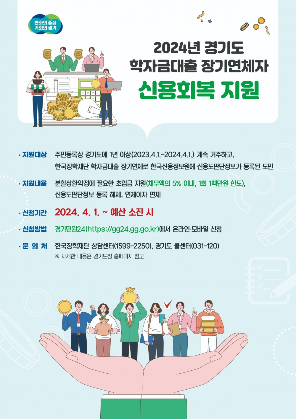 2024 학자금대출 신용회복 지원 안내