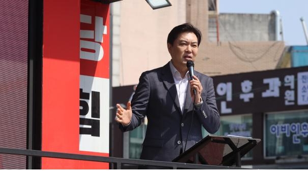 유정현 전 의원 김학용 후보 지원 유세 (사진=후보측)