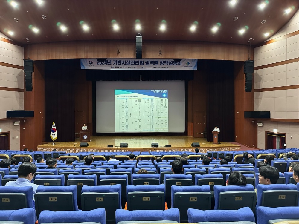 국토관리원 홍현두 과장이 인프라 총조사 사업 결과를 서명 중인 모습. (사진=국토안전관리원)