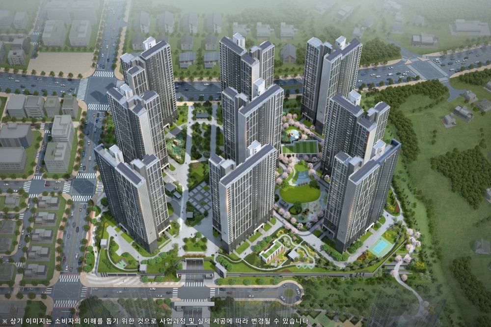 더샵 탕정인피니티시티 2차 조감도.(사진=포스코이앤씨)