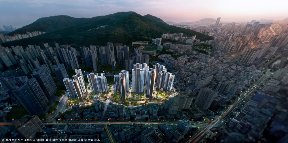 양정 롯데캐슬 프론티엘 조감도.(사진=롯데건설)