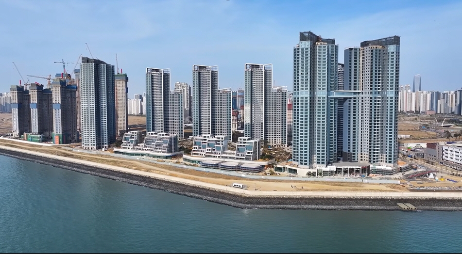 송도자이 크리스탈오션 현장 전경.(사진=GS건설)