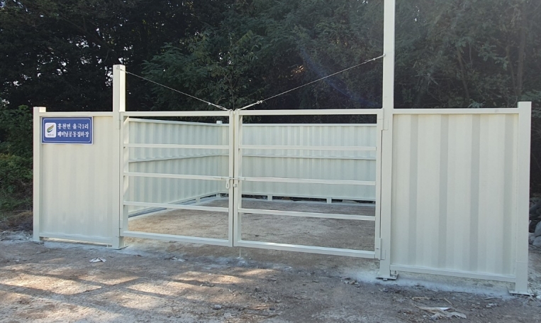 영농폐기물 집중 수거 농촌폐비닐 공동집하장