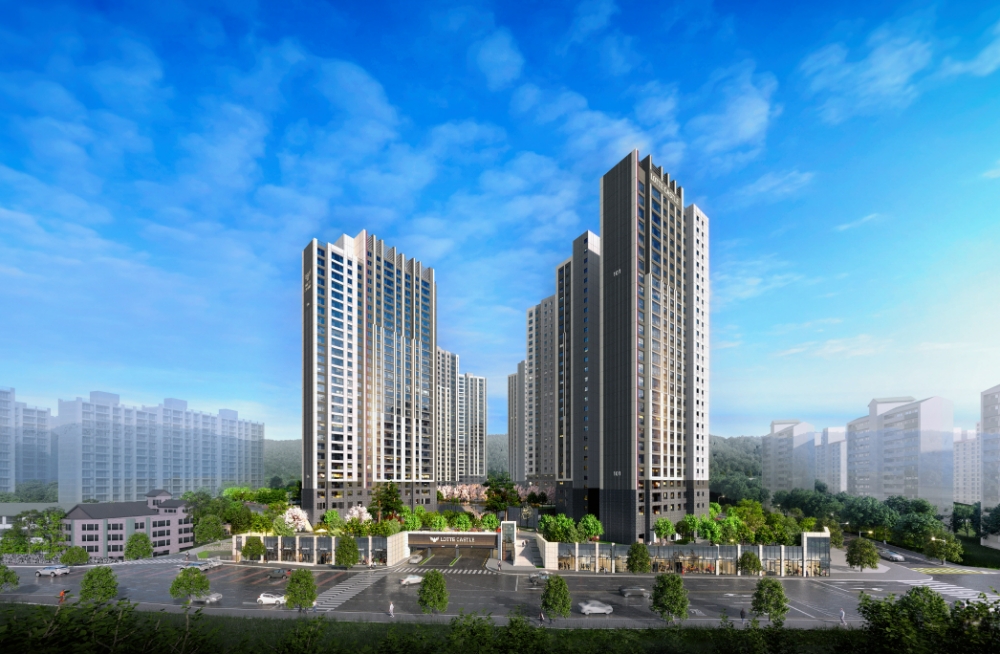 김해 구산 롯데캐슬 시그니처 투시도.(사진=롯데건설)