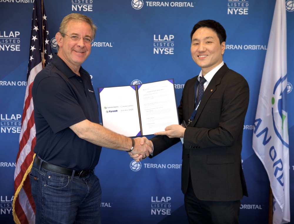 한화시스템 사내벤처 플렉셀 스페이스-美 테란 오비탈 ‘태양전지 공급 MOU