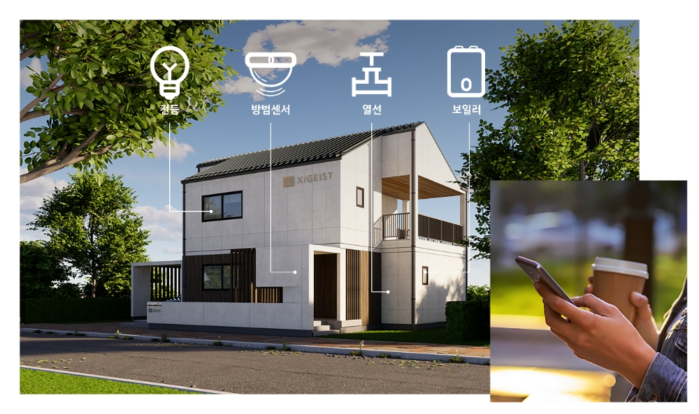 자이가이스트에 상품에 경동나비엔 IoT 기술이 적용된 이미지. (사진=자이가이스트)