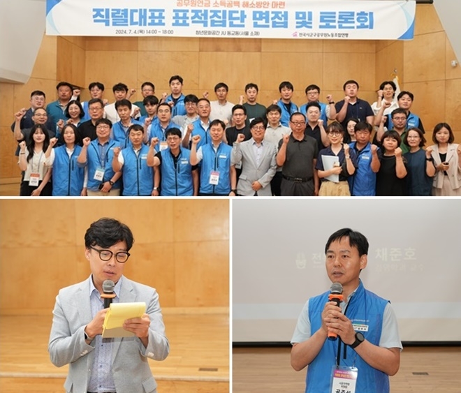 (사진위부터 시계방향) 단체사진/공주석 위원장/채준호 교수.(제고시군구연맹)