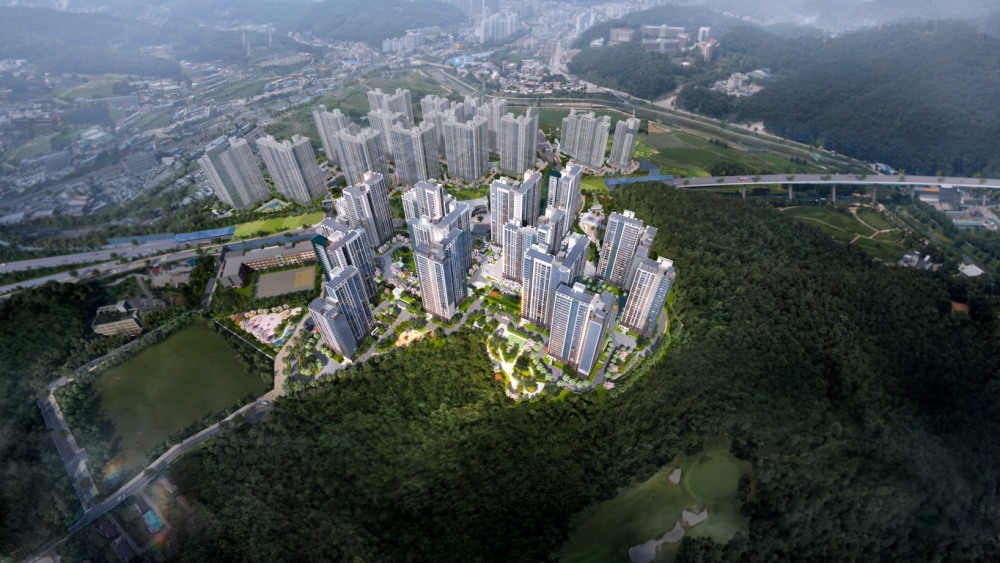 용인 푸르지오 원클러스터 조감도.(사진=대우건설)