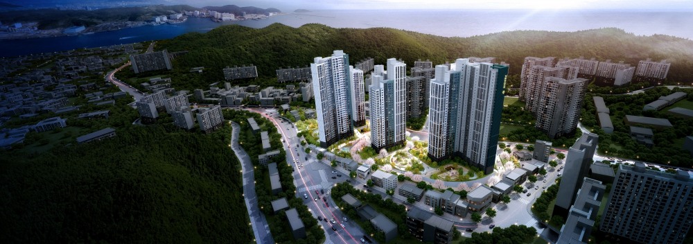 다대3구역 재건축 투시도.(사진=대우건설)