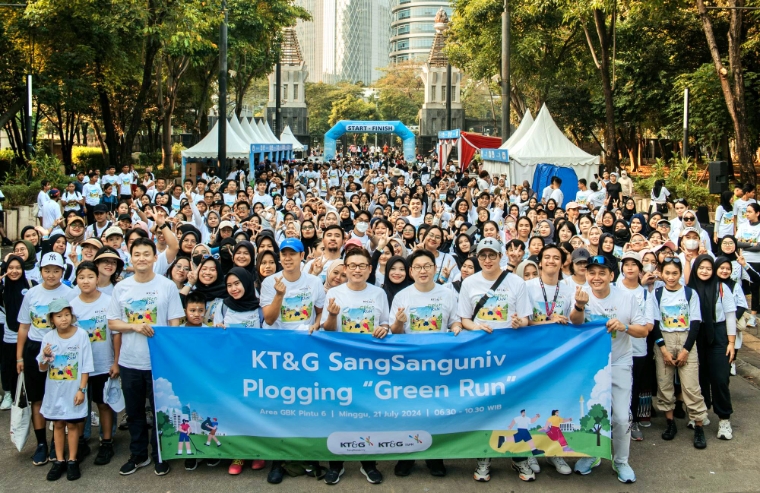 KT&G 상상유니브, 인도네시아에서 ‘그린 런’ 환경정화 봉사