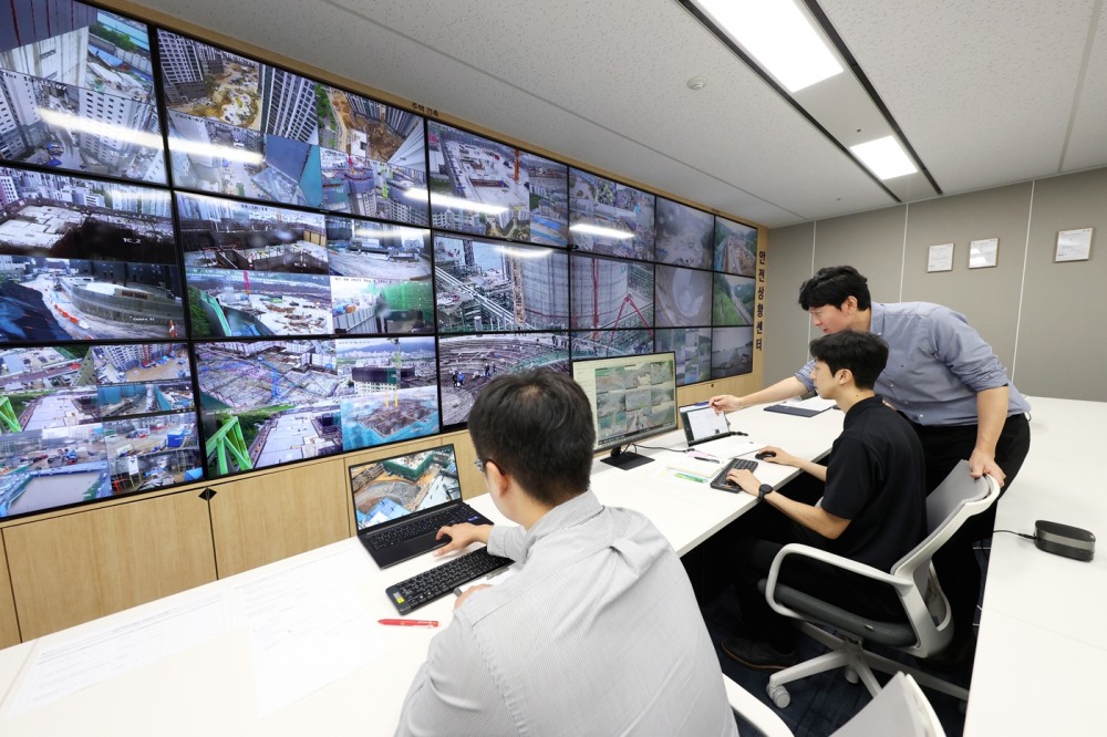 대우건설 을지로 본사에 마련된 안전상황센터.(사진=대우건설)