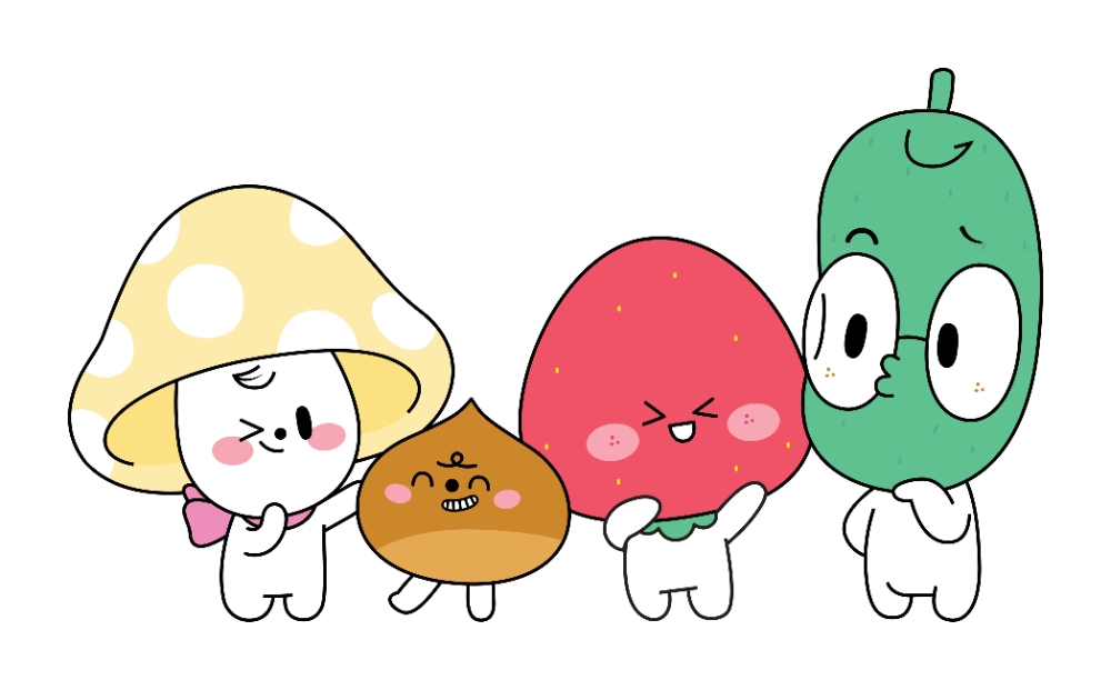 농협중앙회 'NH오늘농사' ‘오농 패밀리’ 4종 캐릭터 출시